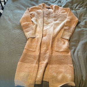 Long neutral cardigan womens XS